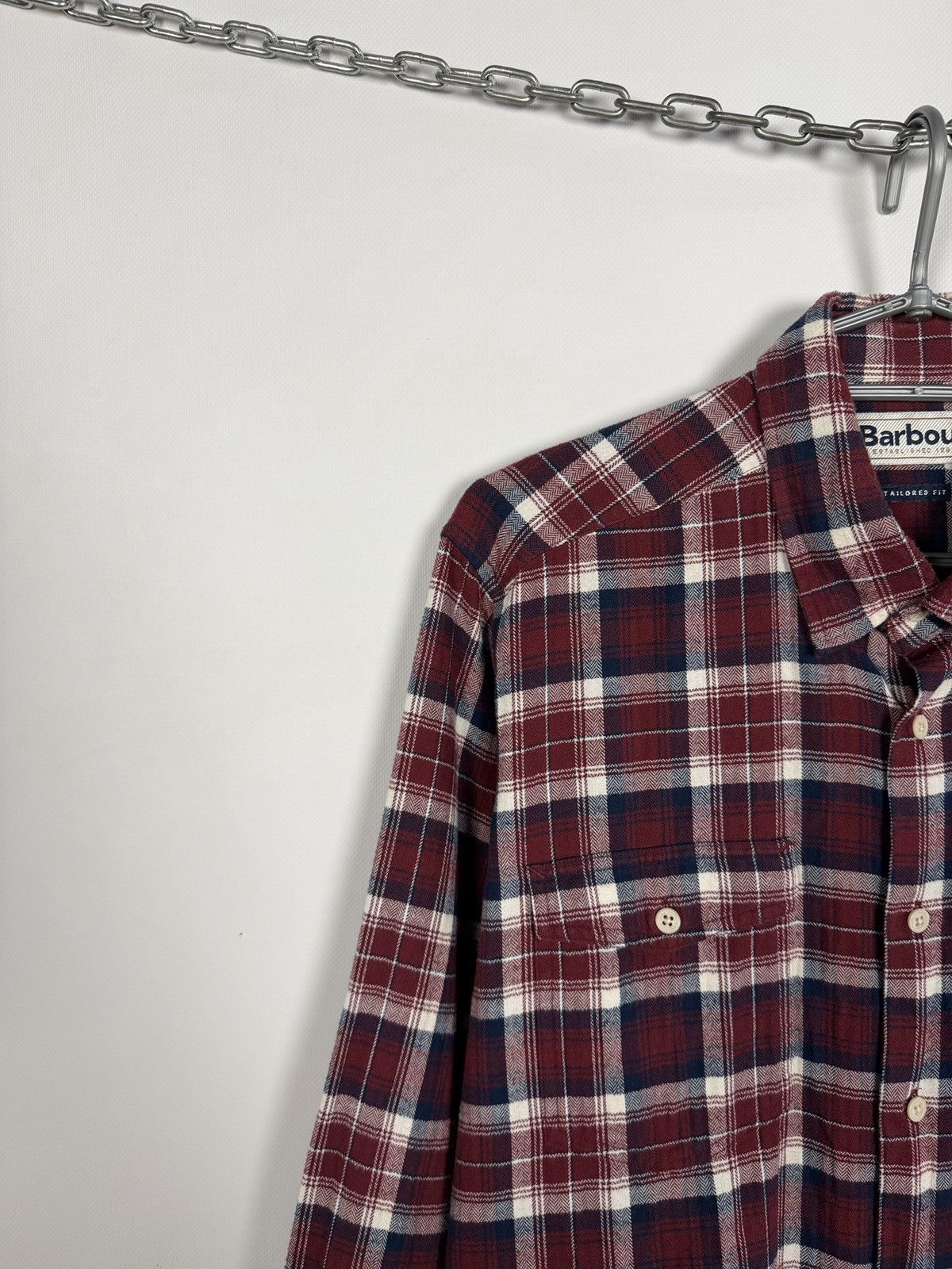 Barbour Barbour Copinsay Long Sleeve Plaid Shirt Button Up Size L Size US L / EU 52-54 / 3 - 3 Thumbnail