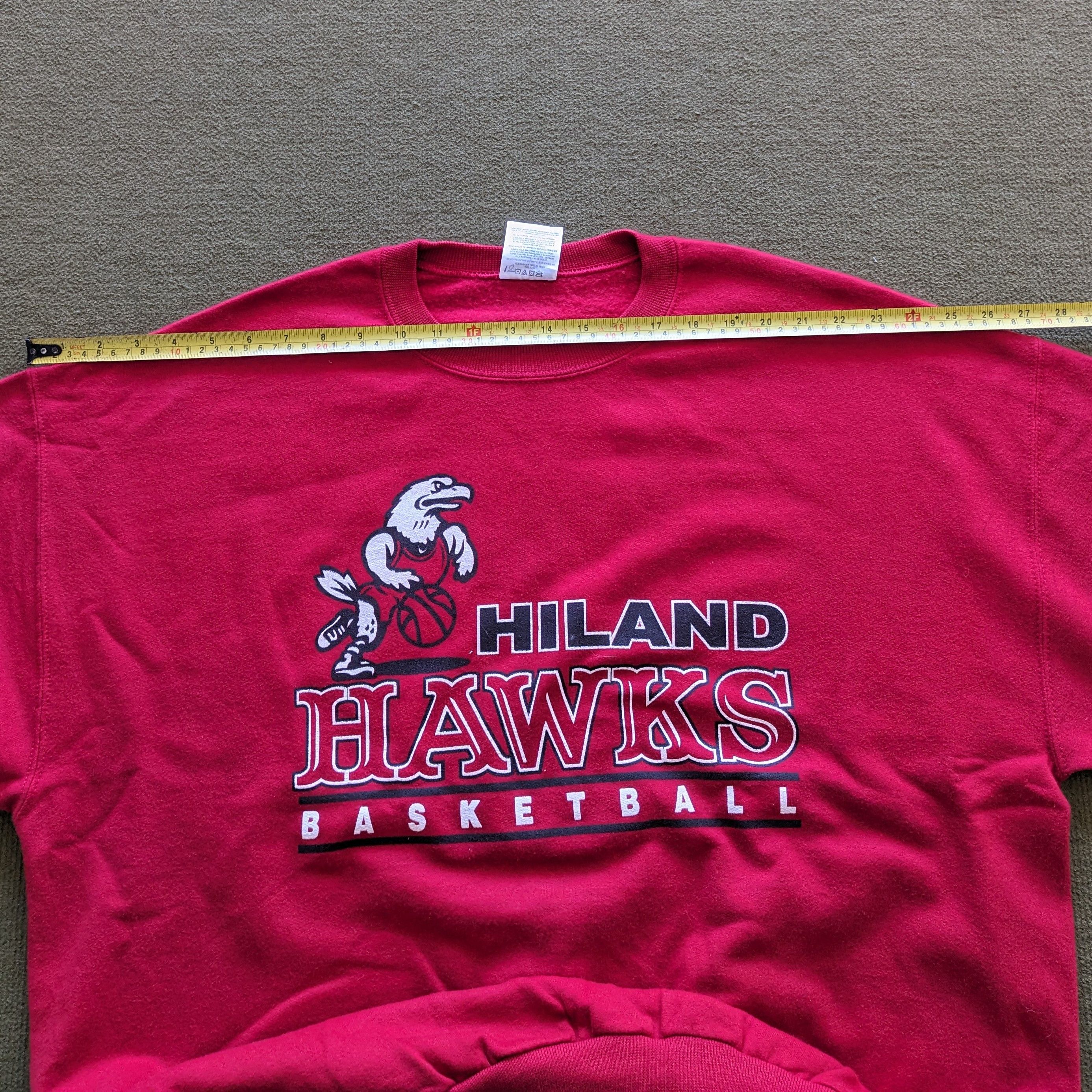 NBA Vintage HILAND HAWKS Basketball Team Sweatshirt Size US XL / EU 56 / 4 - 5 Thumbnail