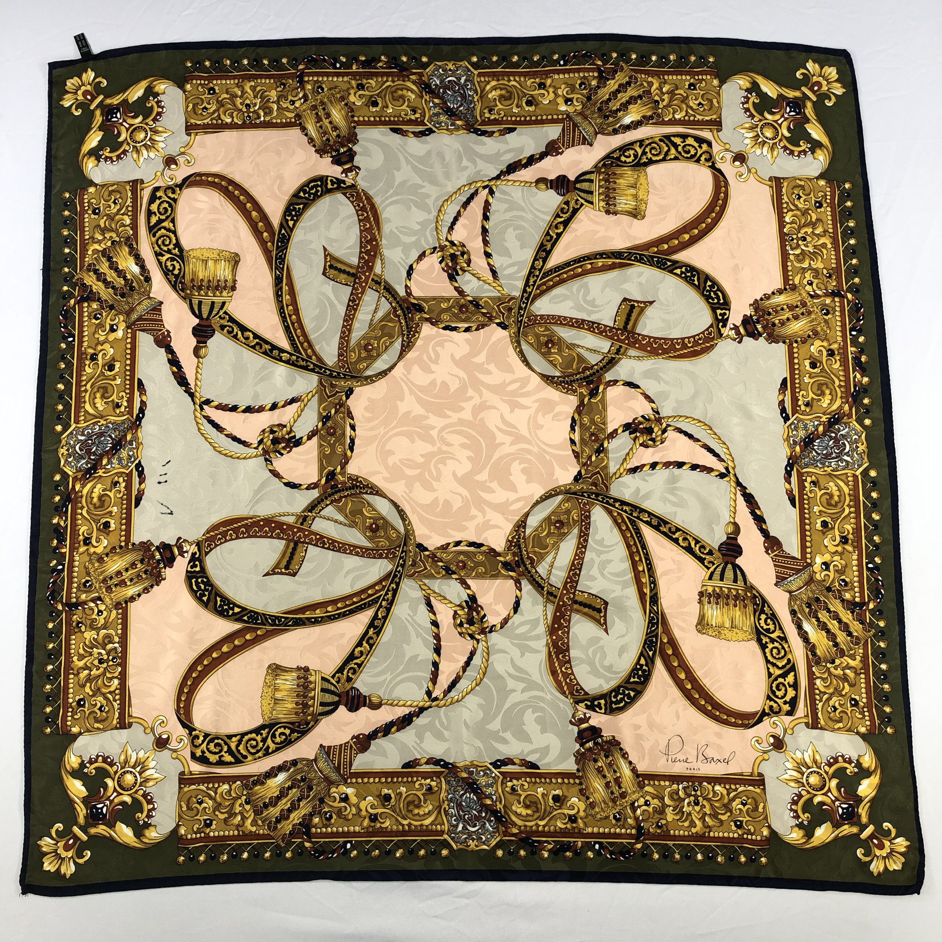 Other Vintage Pierre Baxel Silk Scarf Size ONE SIZE - 2 Thumbnail