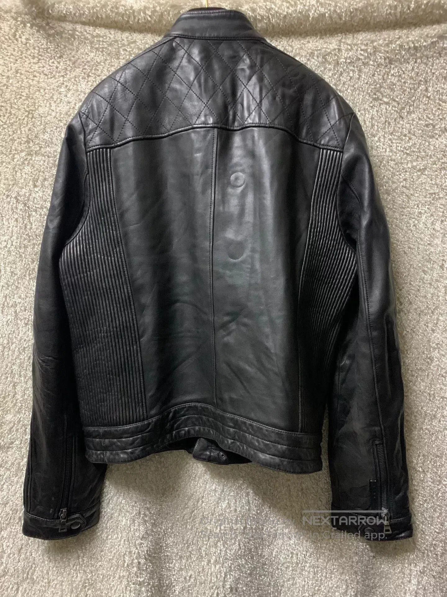 Prada Prada Men's Casual Motorcycle Leather Jacket. Size US M / EU 48-50 / 2 - 4 Thumbnail