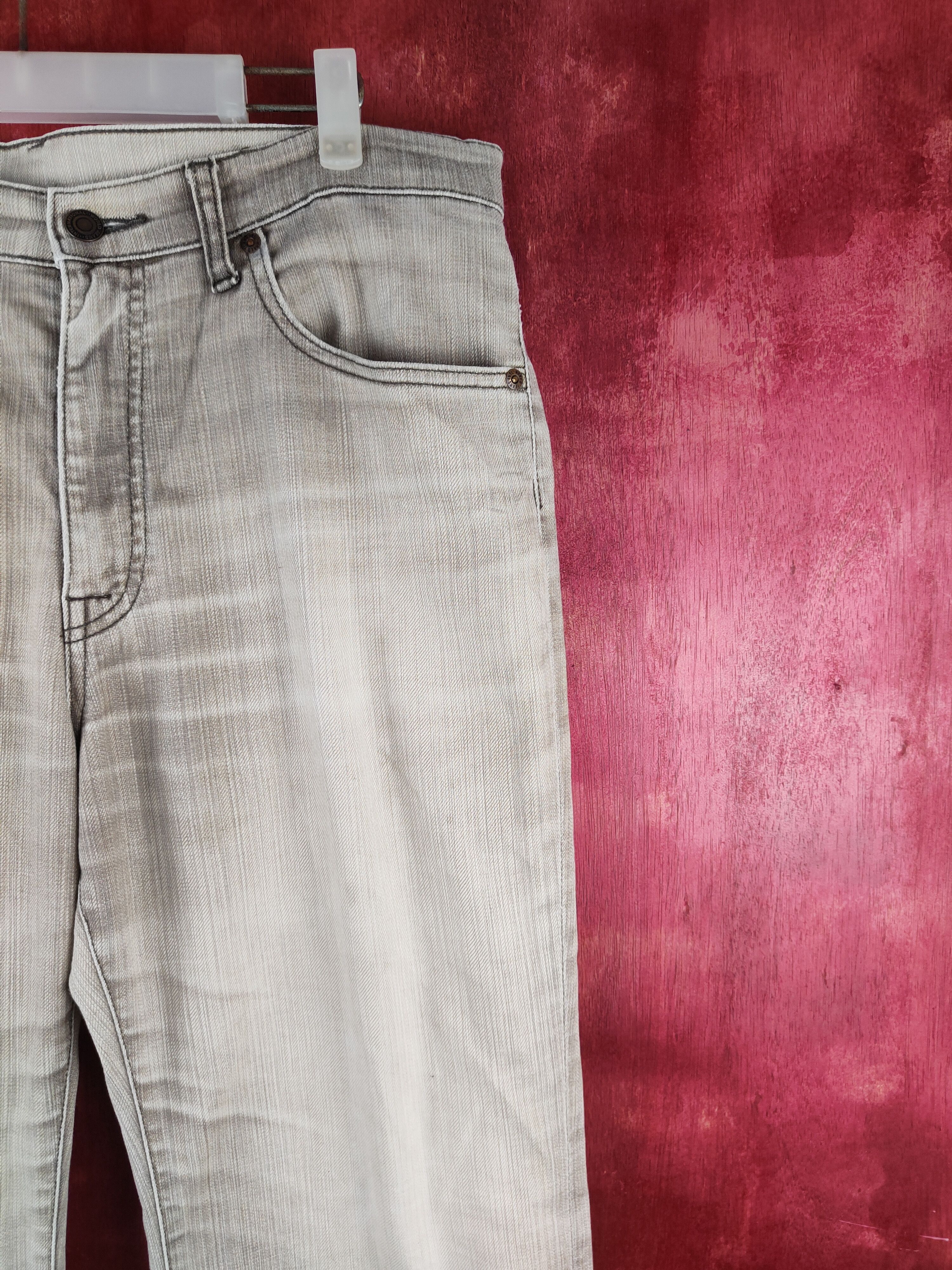 Japanese Brand Vintage Wolvo Faded Dark Brown Distressed Denim Pants N#S45 Size US 33 - 5 Thumbnail