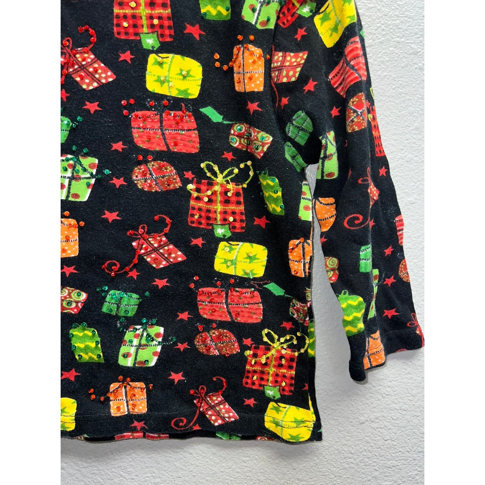 Vintage Womens Christmas Present Top Shirt Winter Gifts Raakhee Tee Size S / US 4 / IT 40 - 3 Thumbnail