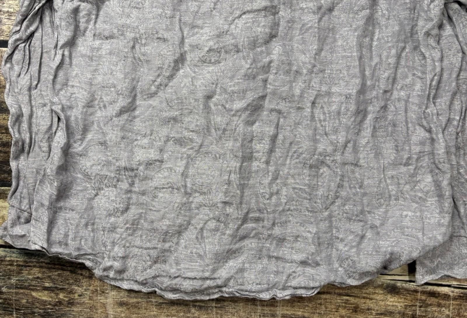 Tasso Elba Tasso Elba Shirt Mens 2XL Linen Geometric Gray Button Down Size US XXL / EU 58 / 5 - 7 Thumbnail