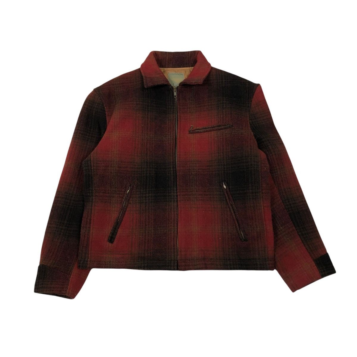 Japanese Brand 🔥VINTAGE CHORE WOOL JACKET UNIQLO TARTAN ISSEY MIYAKE Size US M / EU 48-50 / 2 - 1 Thumbnail