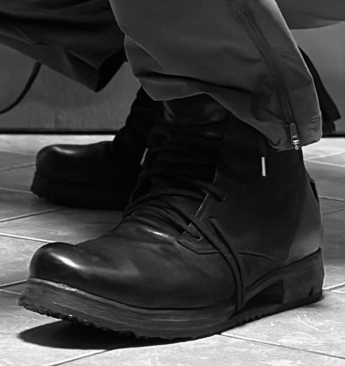 Boris Bidjan Saberi Boris Bidjan Saberi BOOT4 Ankle Boots horse BLACK 44 EUR Size US 11 / EU 44 - 8 Thumbnail