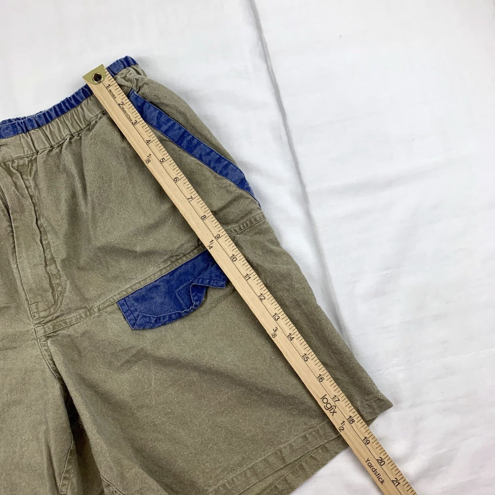 Vintage VINTAGE Fast Breaker Shorts Men L Tan Beach 90s Aloha Outdoor Casual Chino Elastic Waistband Brown Size US 33 - 7 Thumbnail