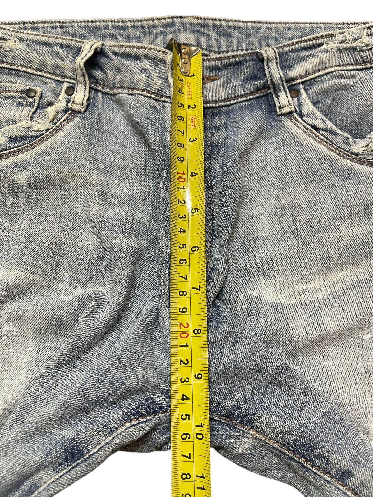 Hysteric Glamour Vintage Japanese Brand Faded Wash Style Wide Leg Jeans Size US 30 / EU 46 - 15 Thumbnail