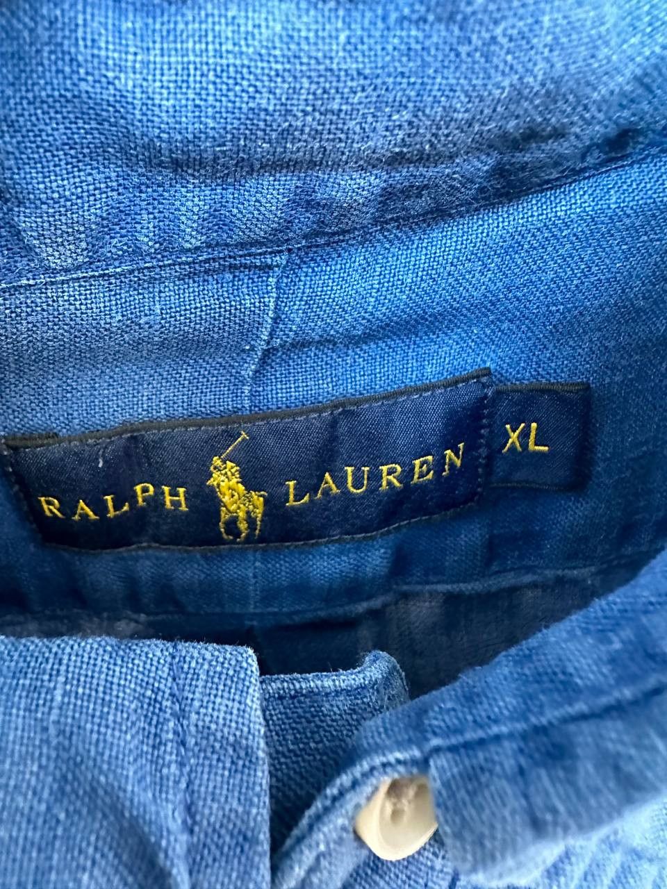 Old Navy × Ralph Lauren Ralph Lauren 100% Linen Short Sleeve Button Up Shirt Size US XL / EU 56 / 4 - 10 Thumbnail