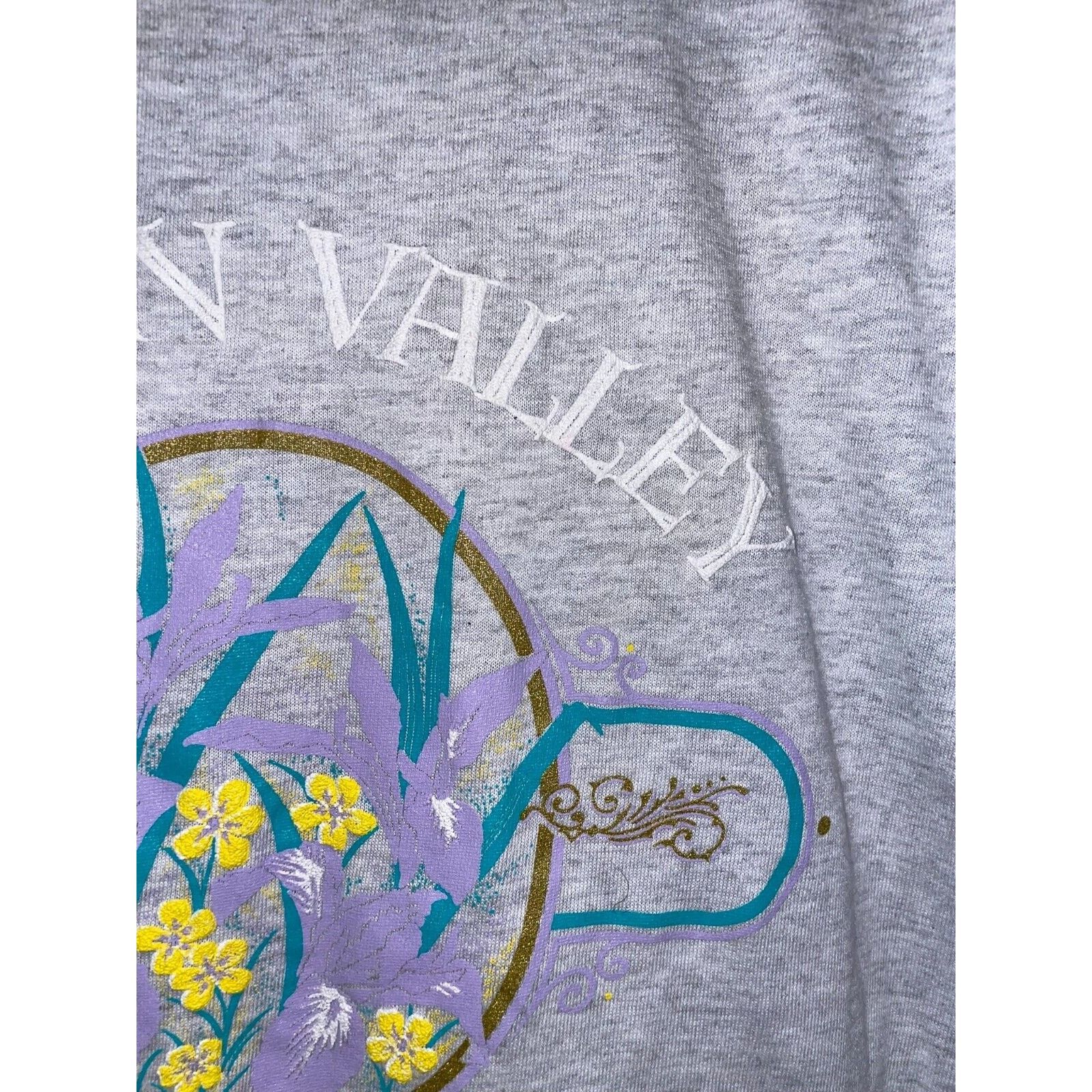 Jerzees Vintage Hidden Valley Shirt Test Print Camping Cowboy 90s Size US L / EU 52-54 / 3 - 4 Thumbnail
