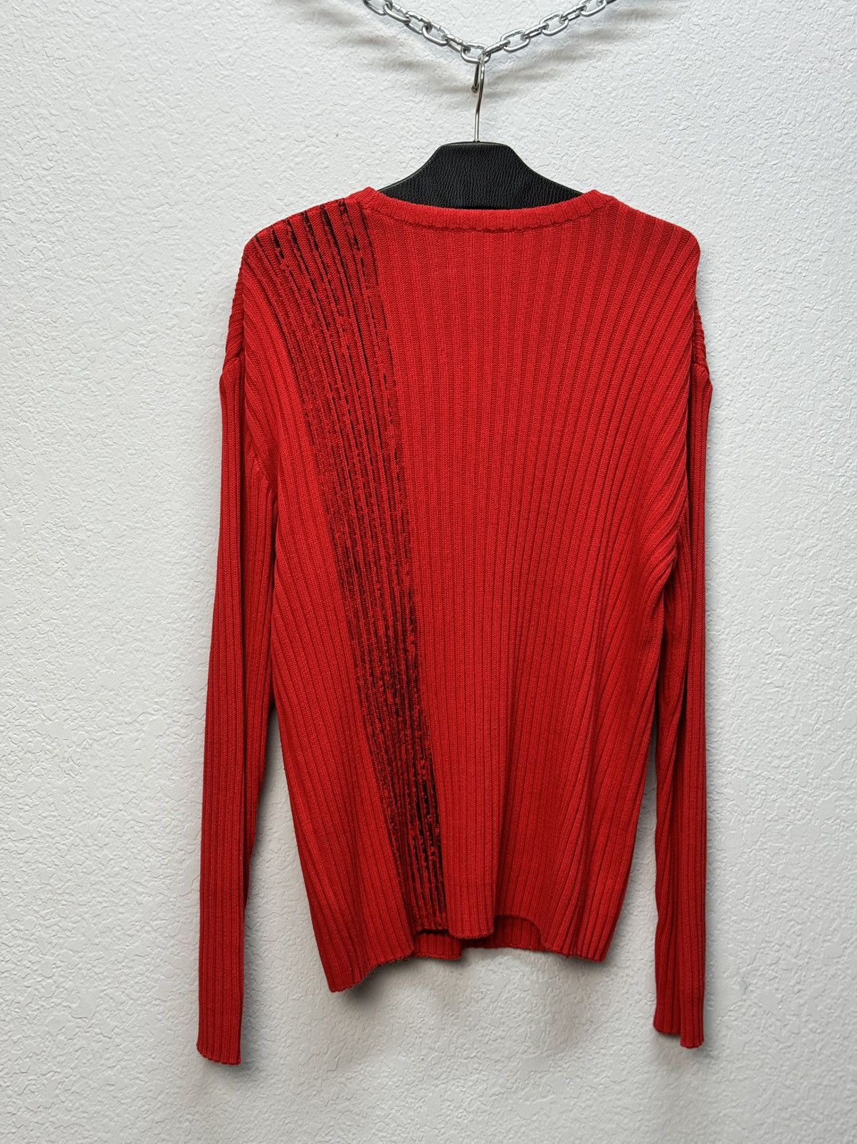 Japanese Brand Vintage Y2K Distressed Striped Sweater Faded knit Y2K Effect Size US M / EU 48-50 / 2 - 9 Thumbnail