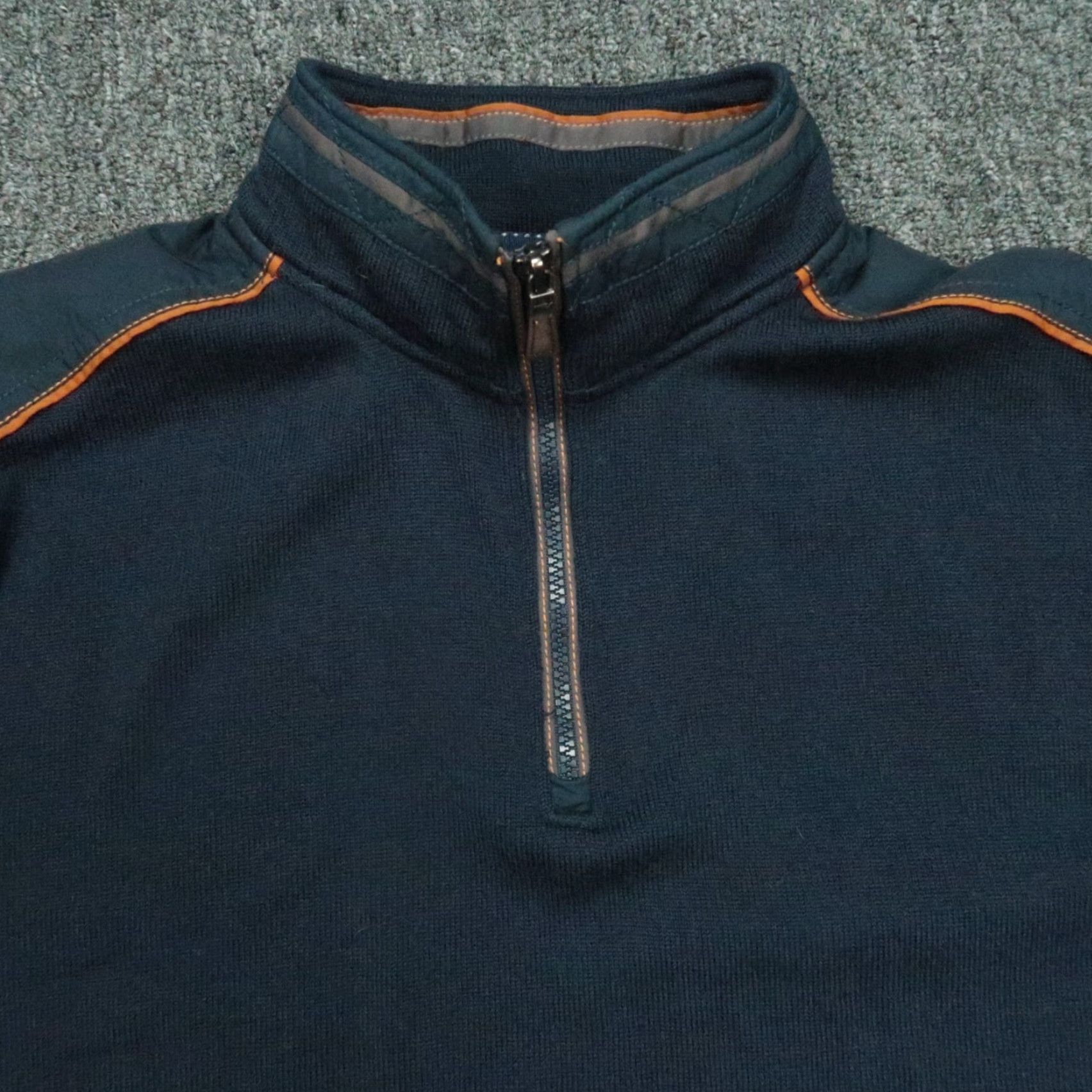 Orvis Orvis Sweater Mens Large Blue Merino Wool Quarter Zip Pullover Jumper Size US L / EU 52-54 / 3 - 2 Thumbnail