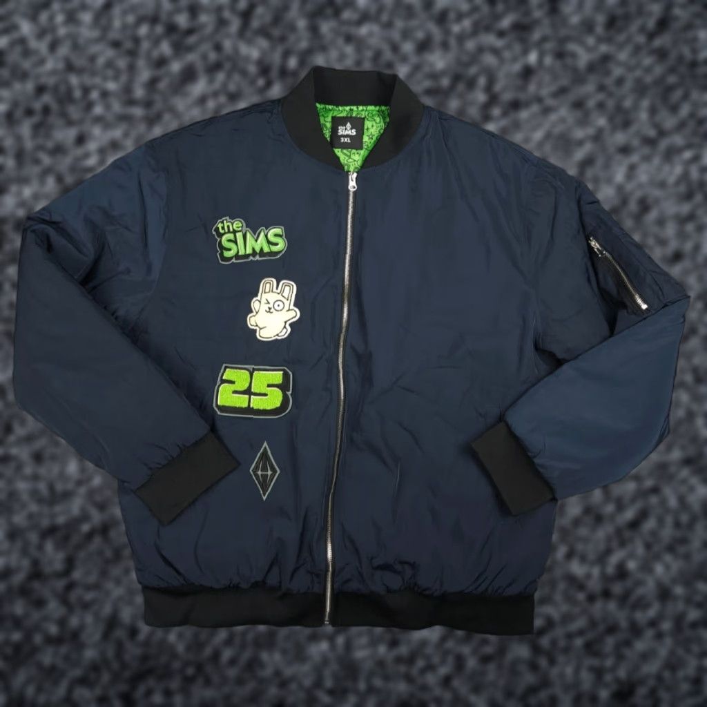 Vintage THE SIMS Jacket Men's 3XL Navy Blue Full Zip Embroidered 25th Anniversary EA Size US XXL / EU 58 / 5 - 1 Thumbnail