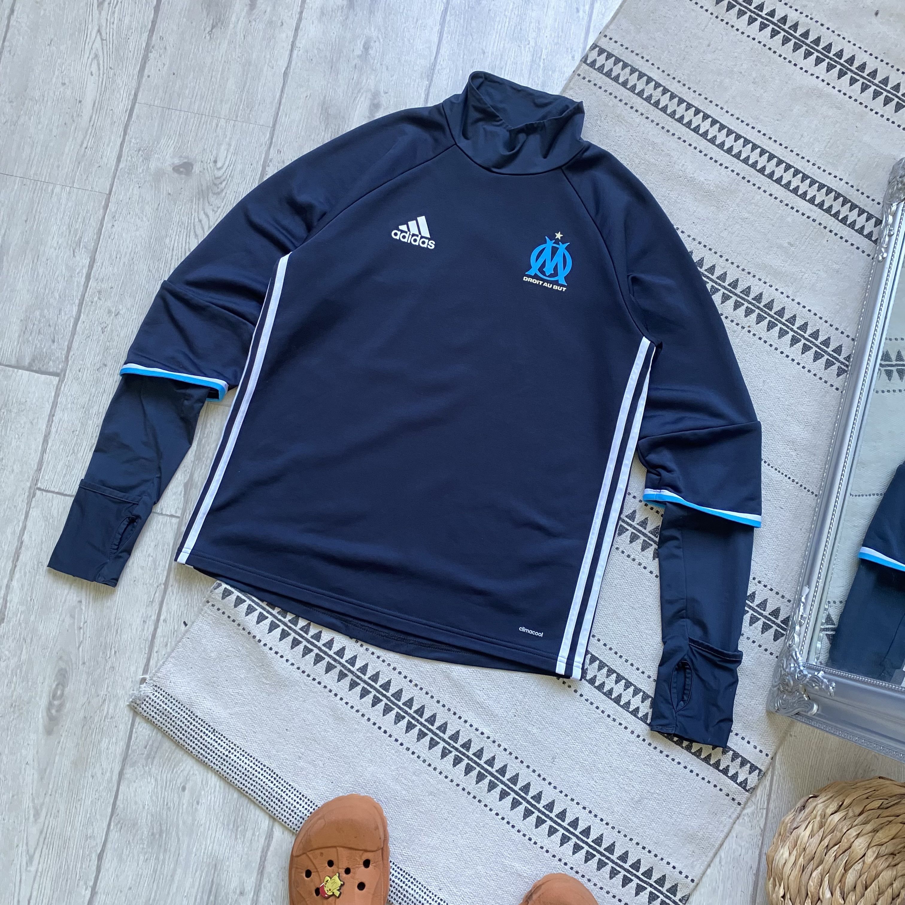 Adidas ⚽️ Blockore Adidas Marseille Jersey France Soccer training Size US M / EU 48-50 / 2 - 4 Thumbnail