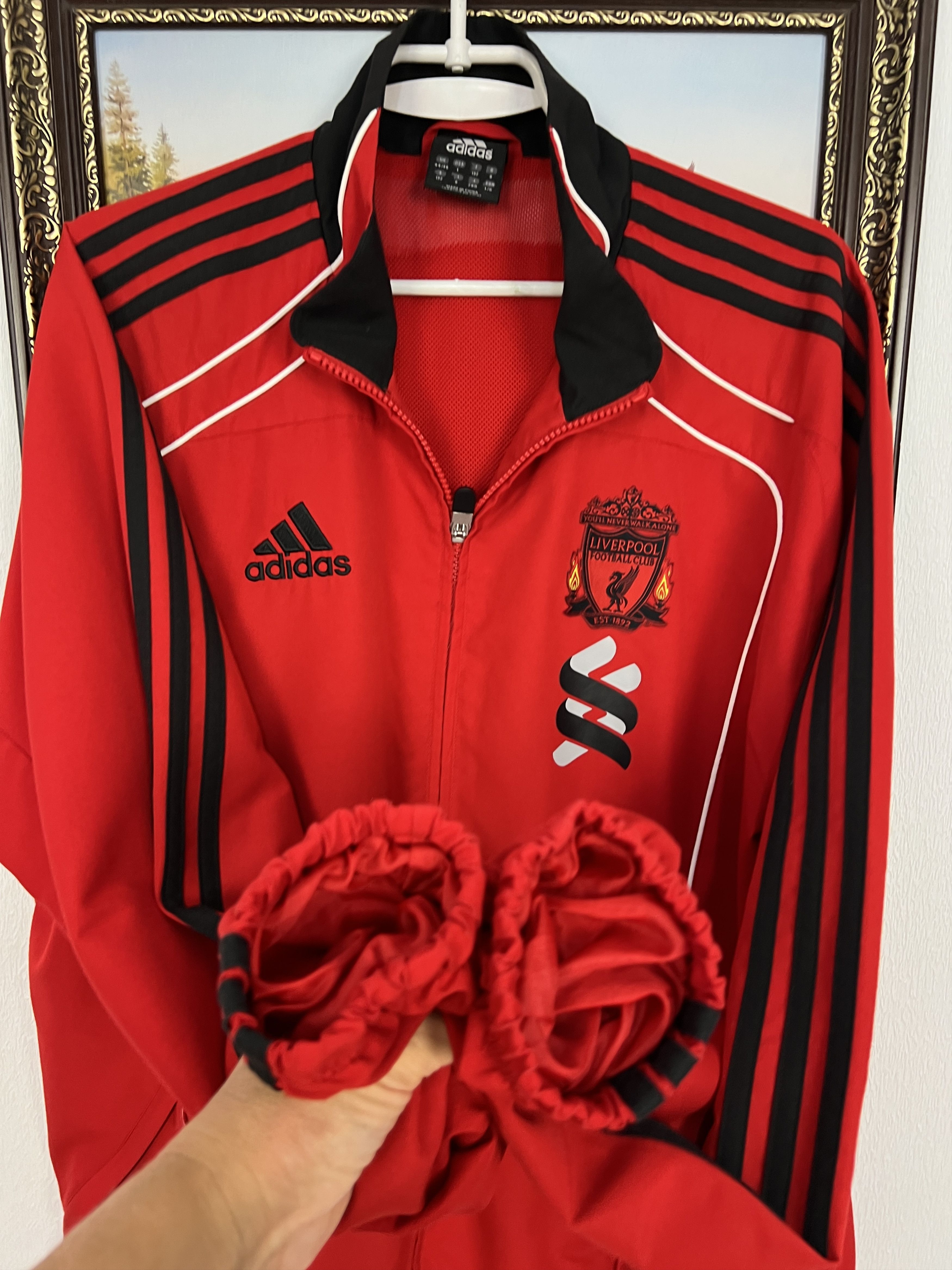 Adidas Vintage Adidas Liverpool Football Jacket Soccer Track Top Size US L / EU 52-54 / 3 - 6 Thumbnail