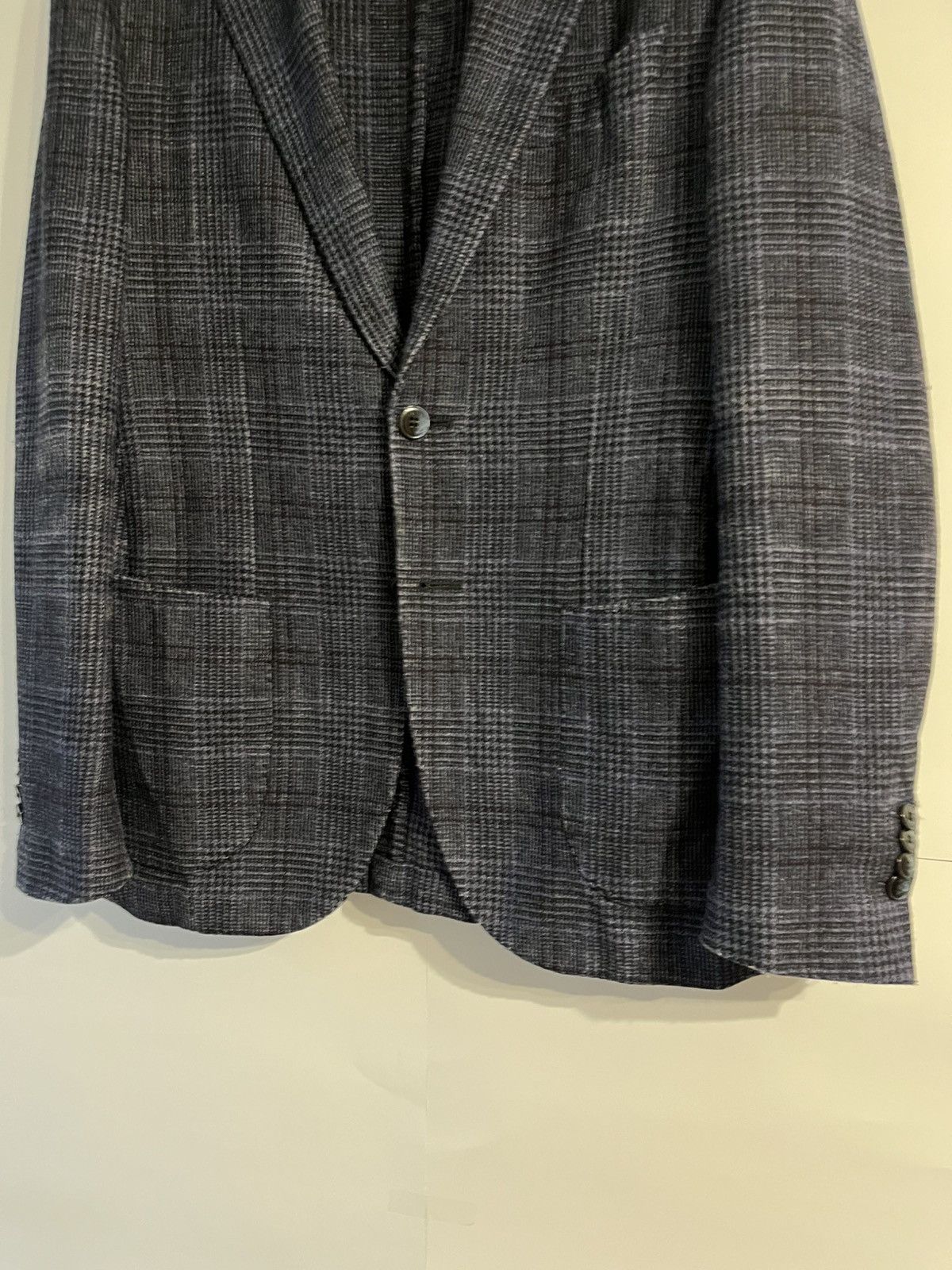 L.B.M. 1911 L.B.M. 1911 Luxury Wool & Nylon Plaid Blazer Jacket Size 38R - 4 Thumbnail