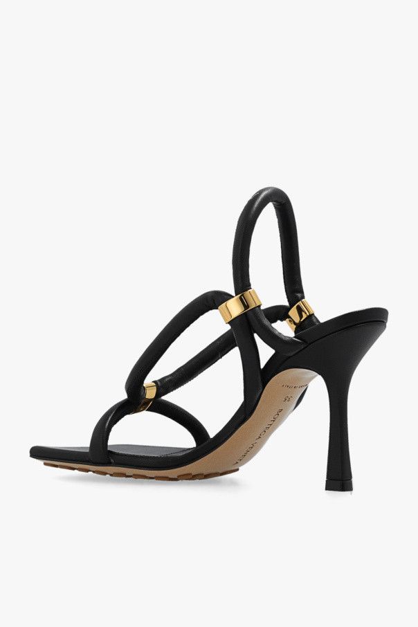 Bottega Veneta o1n1vont1024 Stretch Strap Sandals in Black Size US 7 / IT 37 - 6 Thumbnail