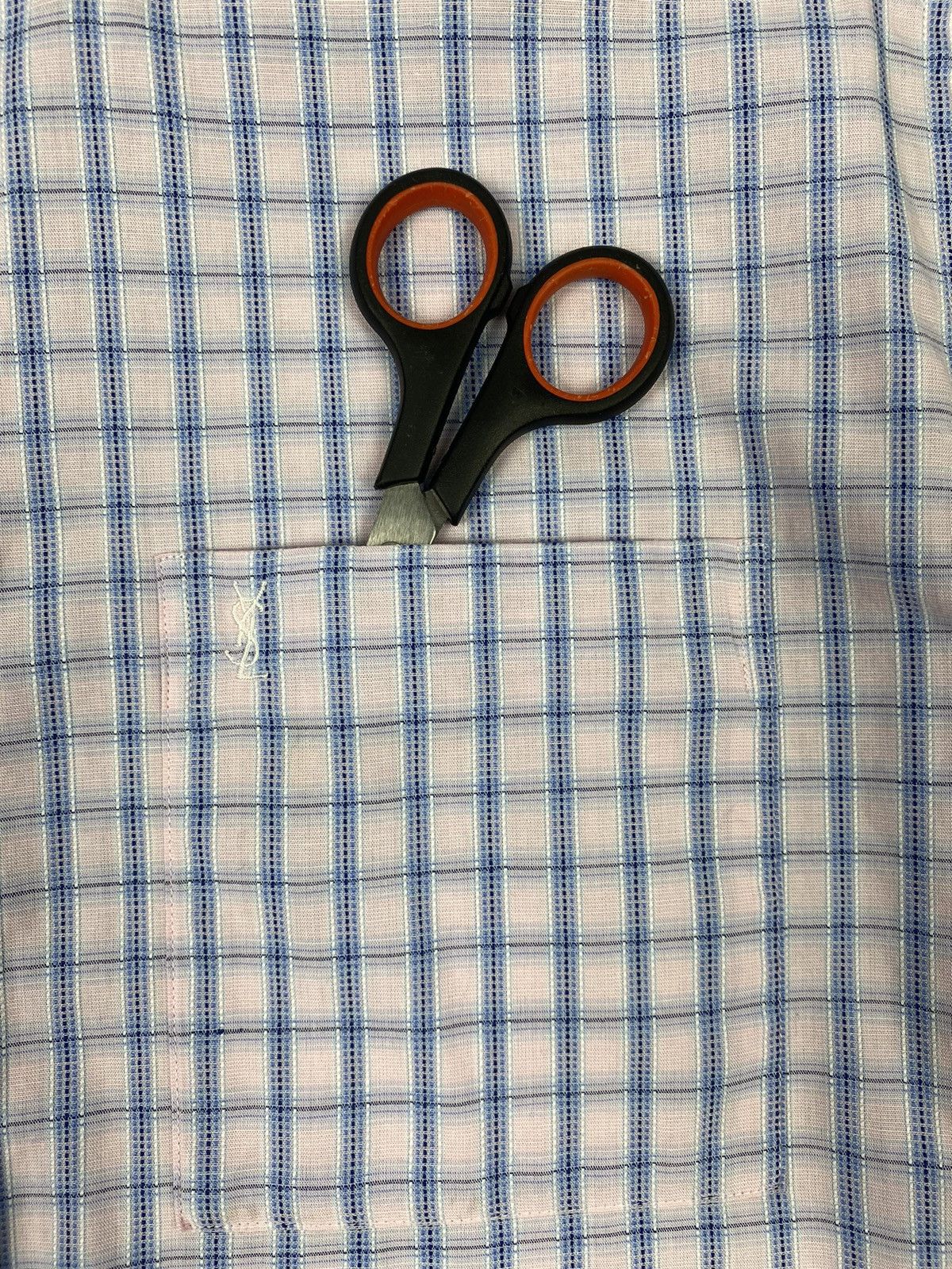 Yves Saint Laurent Vintage YSL Yves Saint Laurent Button Up Short sleeve Shirt Size US M / EU 48-50 / 2 - 8 Thumbnail