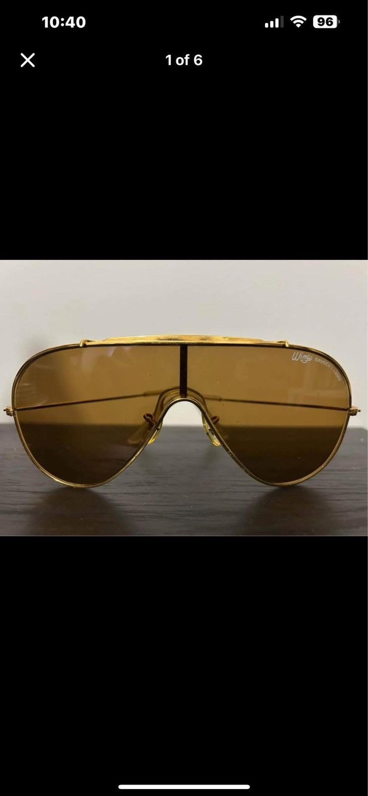 Vintage Ray-Ban Wings Bausch Lomb