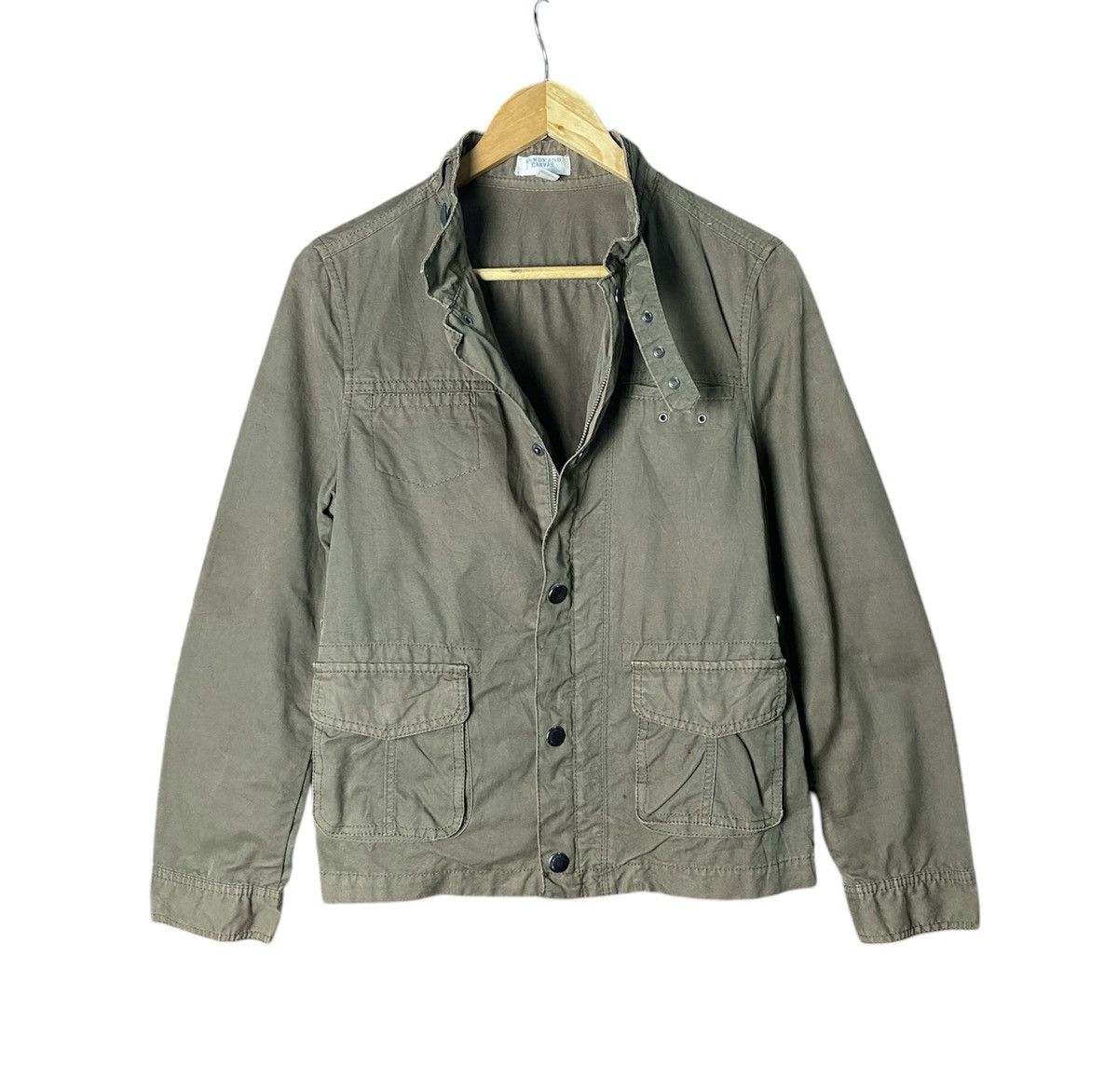If Six Was Nine × Lands' End × Vintage Lands End Canvas Zipper Button Jacket Size US L / EU 52-54 / 3 - 2 Thumbnail