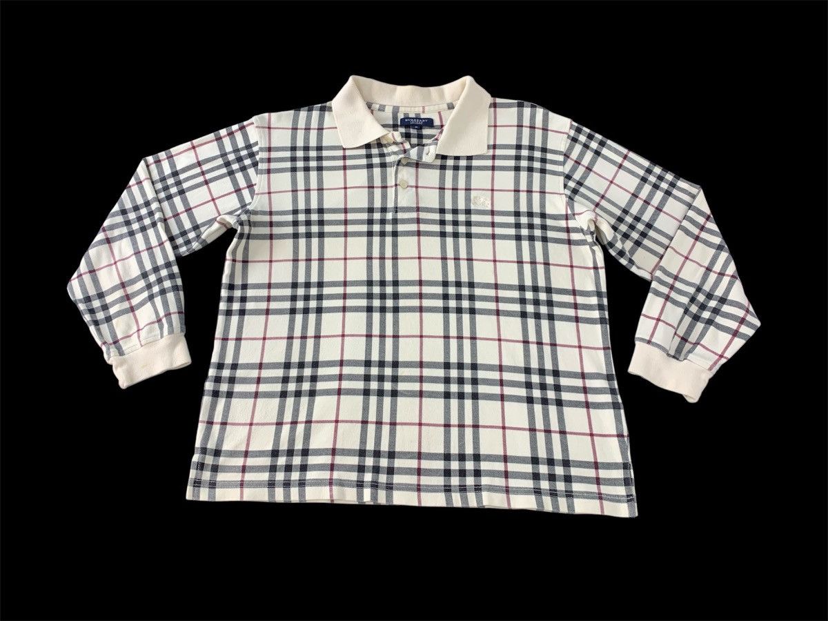 Burberry Burberry London Nova Checked Monogram Longsleeve Pocket Polo Size US M / EU 48-50 / 2 - 1 Thumbnail