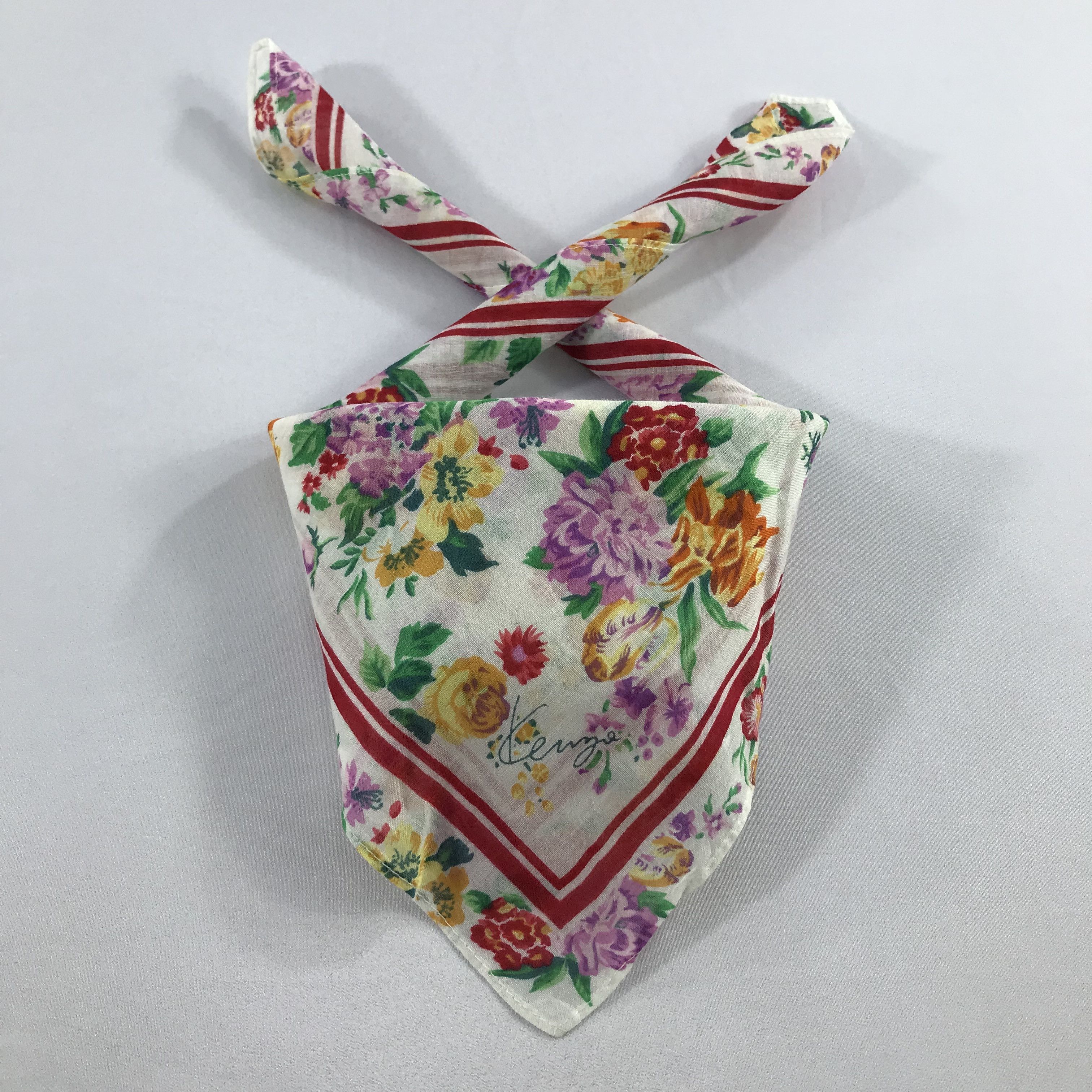 Kenzo × Vintage Kenzo Bandana / Handkerchief / Neckerchief - S2367 Size ONE SIZE - 3 Thumbnail
