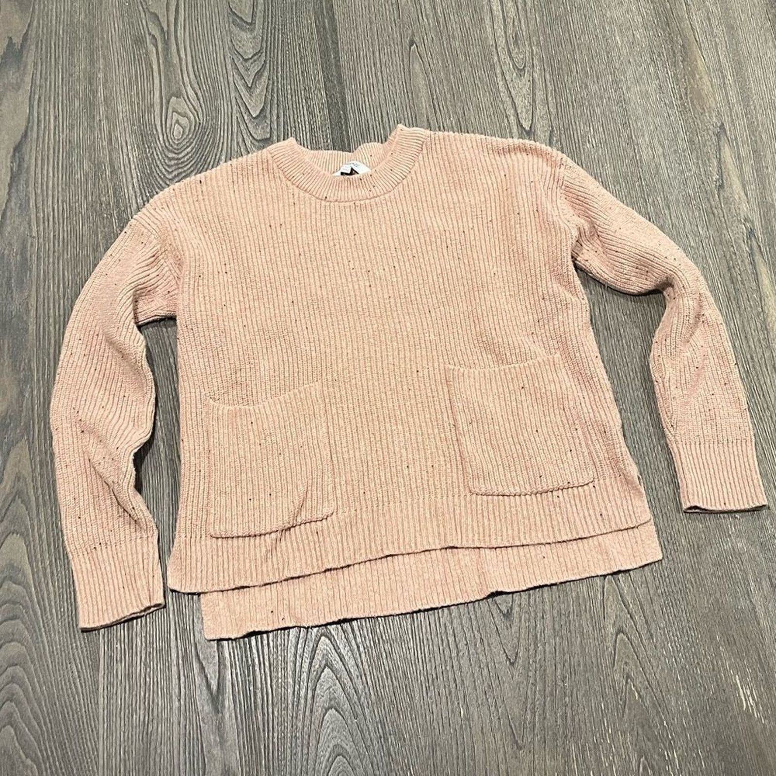 Madewell Madewell Beige Cotton Knit Sweater Crew Neck Size XS Size XS / US 0-2 / IT 36-38 - 1 Thumbnail