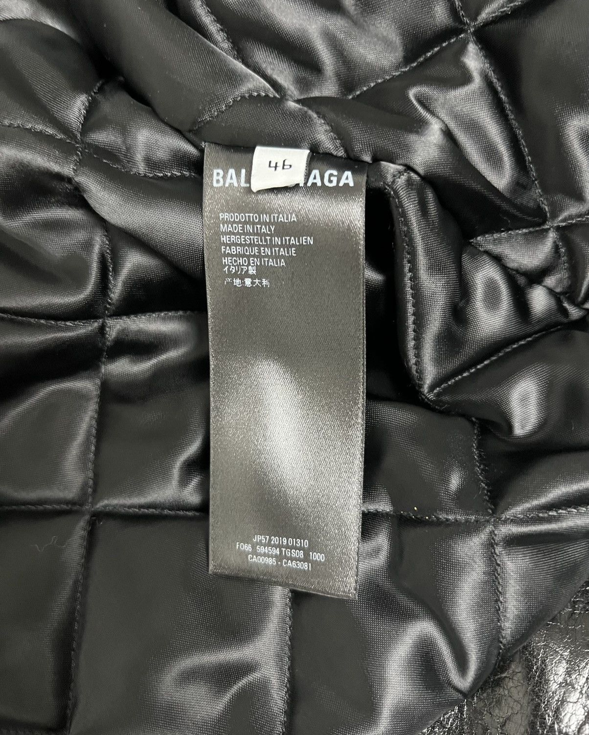 Balenciaga Balenciaga FW19 Grainy Buffalo Leather Biker Jacket Size US S / EU 44-46 / 1 - 9 Thumbnail