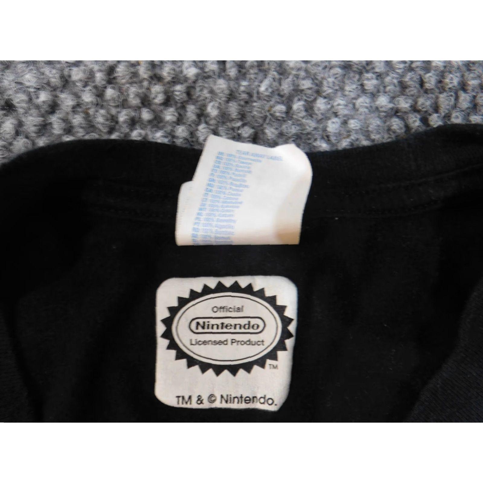 Nintendo Nintendo Shirt Mens XL Black Retro Gamer Y2K Vintage T-Shirt Short Sleeve Crew Neck Cotton Logo Button ]]> Size US XL / EU 56 / 4 - 5 Thumbnail