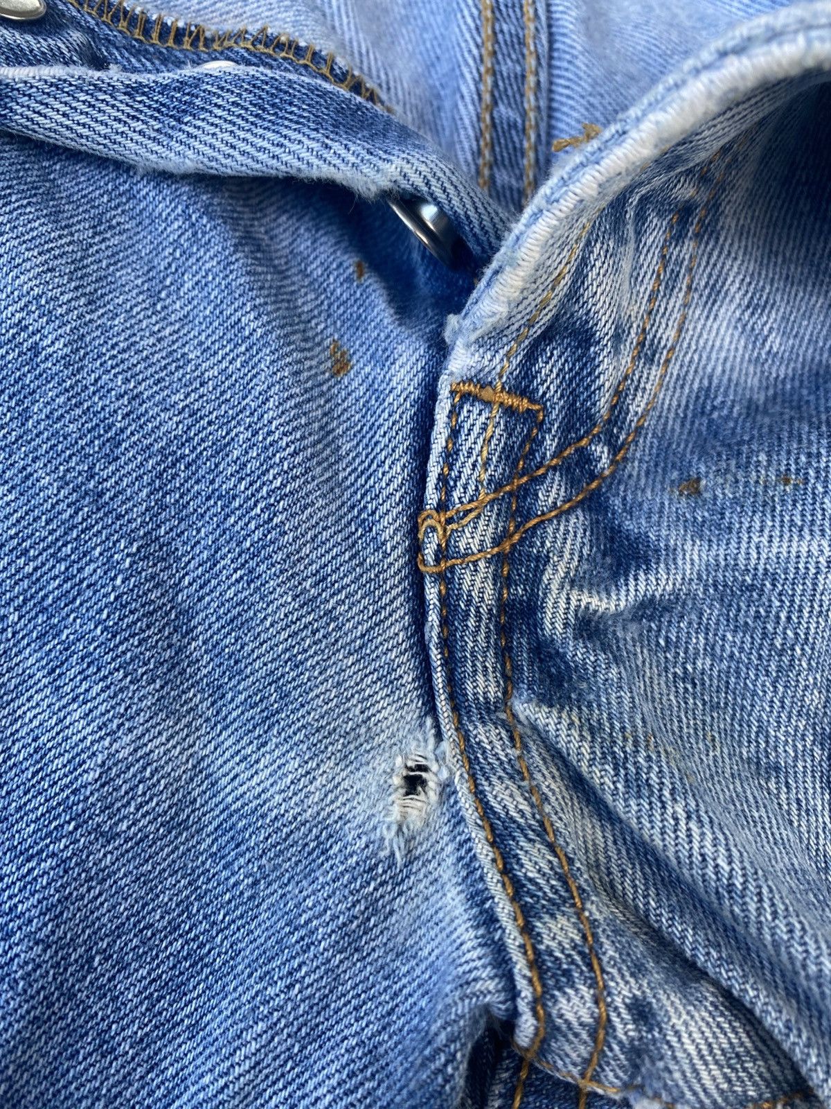 Levi's Vintage Trashed Levis 501 Jeans Distressed Size US 30 / EU 46 - 6 Thumbnail
