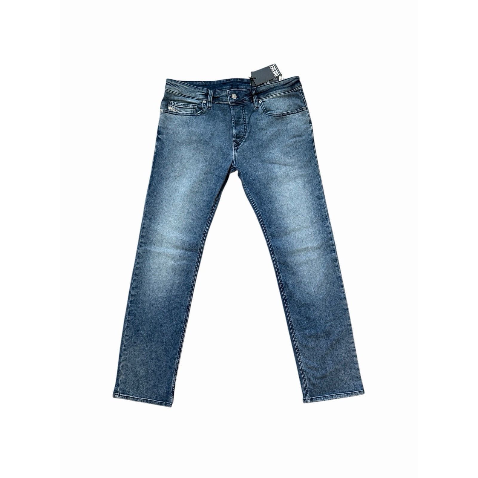 Diesel Diesel Mens Safado Straight Jeans RE021 Blue $250 Size 34/32 Size US 34 / EU 50 - 1 Thumbnail