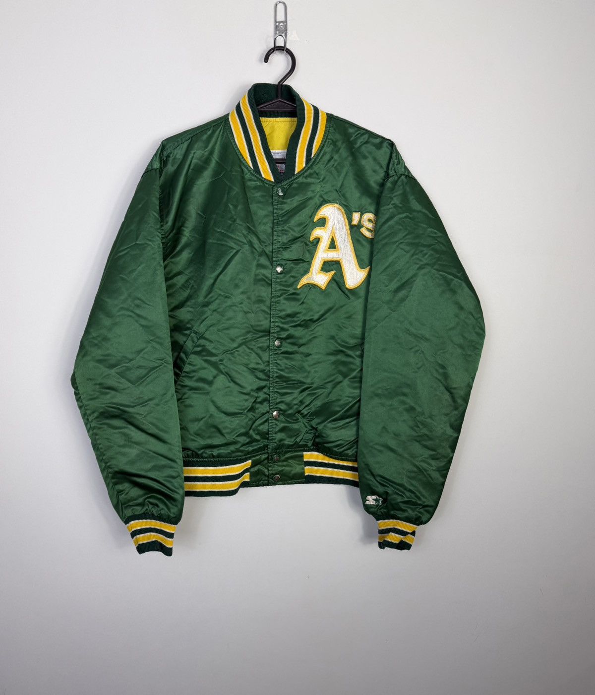 Starter 80's Jacket Starter Oakland A's Athletic Majestic MLB Size US L / EU 52-54 / 3 - 2 Thumbnail