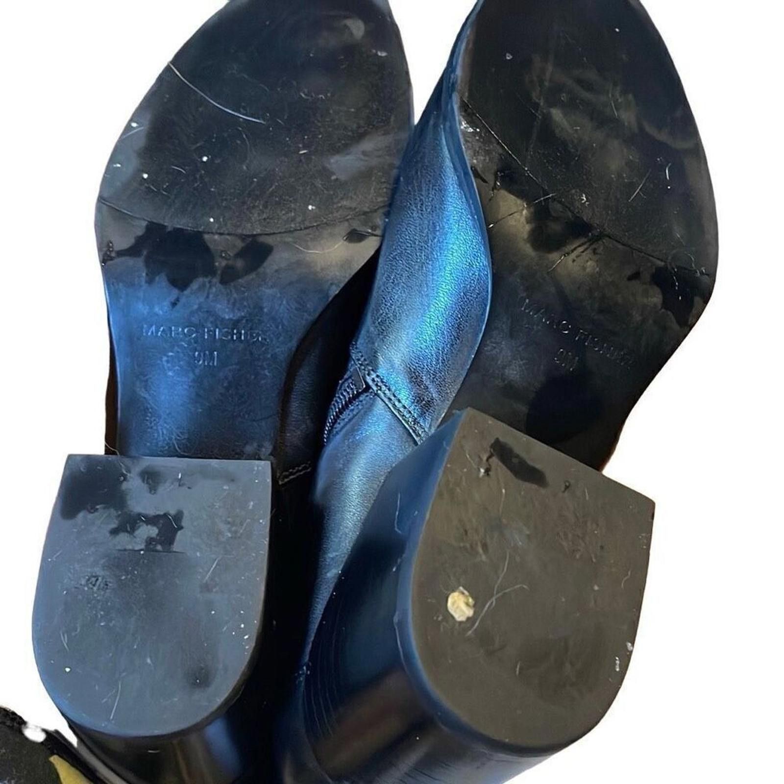 Designer Marc Fisher leather booties size 9 Size US 9 / IT 39 - 6 Thumbnail