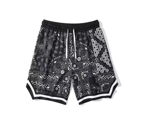 VIBE 21SS Tokyo Union Black Bandana Paisley Sweat Jersey Shorts Size US 30 / EU 46 - 1 Thumbnail