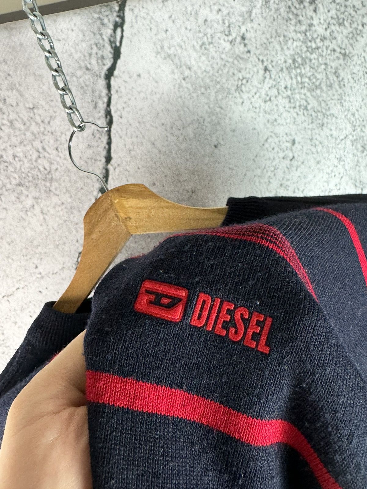 Diesel y2k Diesel Denim Division Rare Knit Sweater Vintage Size US XL / EU 56 / 4 - 3 Thumbnail