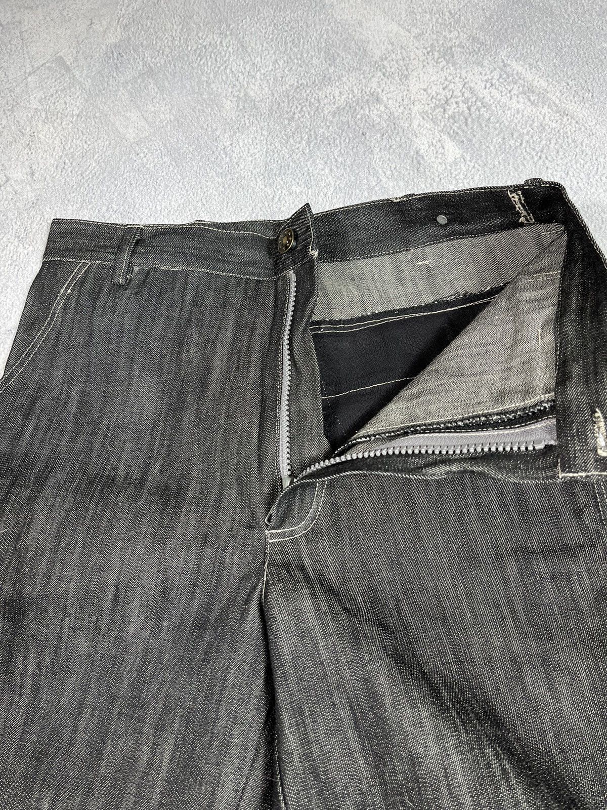 Japanese Brand × Vintage Vintage Y2K Japanese wide dongle knee jeans denim Size 26" / US 2 / IT 38 - 4 Thumbnail