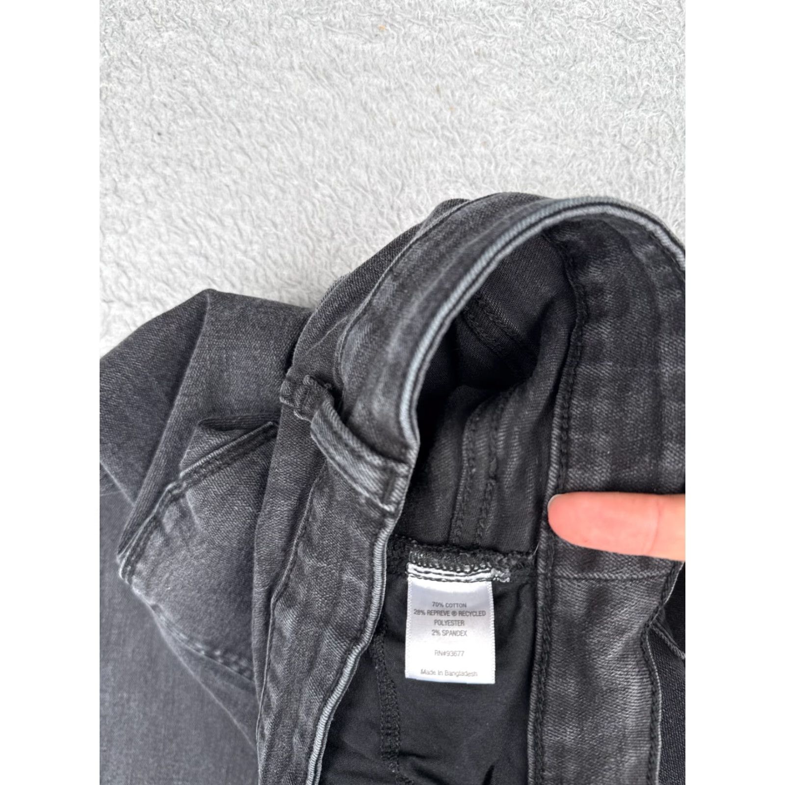 Vintage St. Johns Bay Jeans Womens 14 Black Denim Bootcut Mid Rise Cotton Blend 32x30 Size 36" / US 14 / IT 50 - 7 Thumbnail