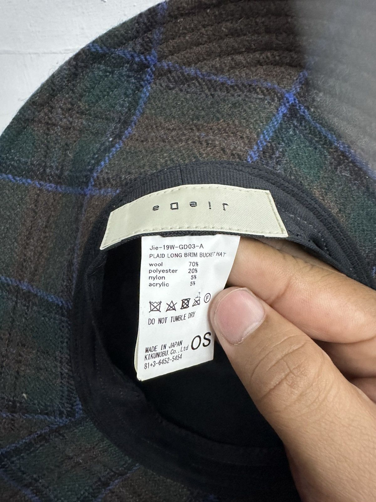 Vintage JieDa Plaid Bucket Hat Size ONE SIZE - 5 Thumbnail