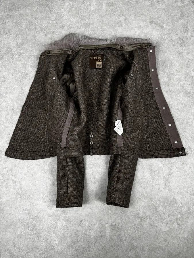 Marithe + Francois Girbaud 2000s Marithé + François Girbaud Grey Buttoned Jacket Size S / US 4 / IT 40 - 7 Thumbnail