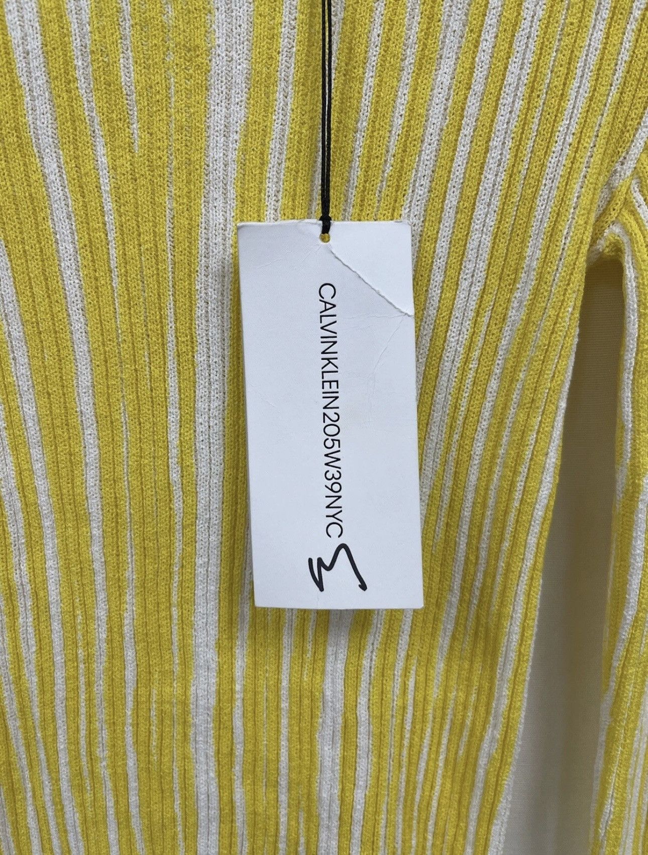 Calvin Klein 205W39NYC Calvin Klein 205W39NYC Stripe Rib Knit Sweater, XS Size XS / US 0-2 / IT 36-38 - 5 Thumbnail