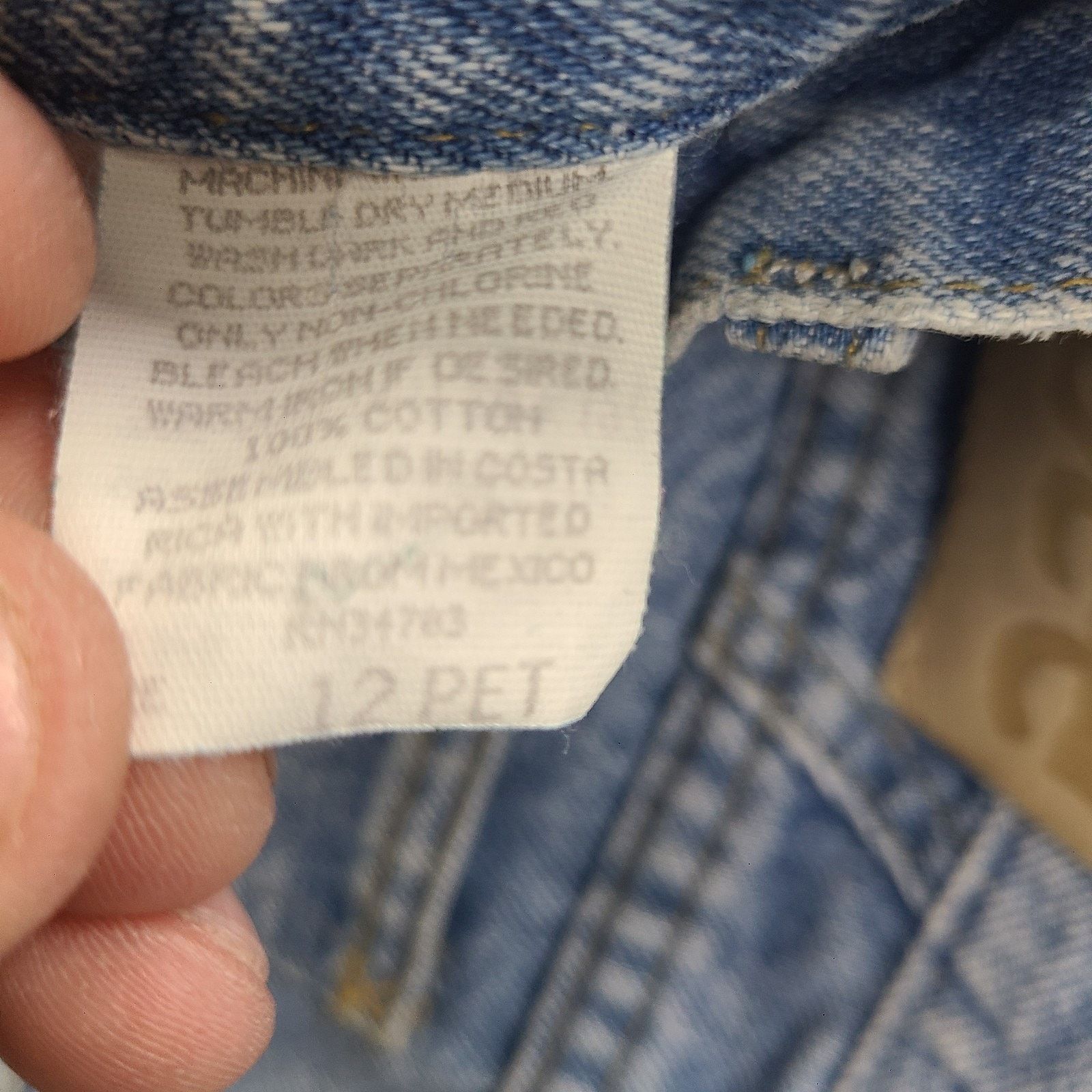 Lee Vintage Lee Jeans Women’s 12 PET Blue Relaxed Denim Size 30" / US 8 / IT 44 - 4 Thumbnail