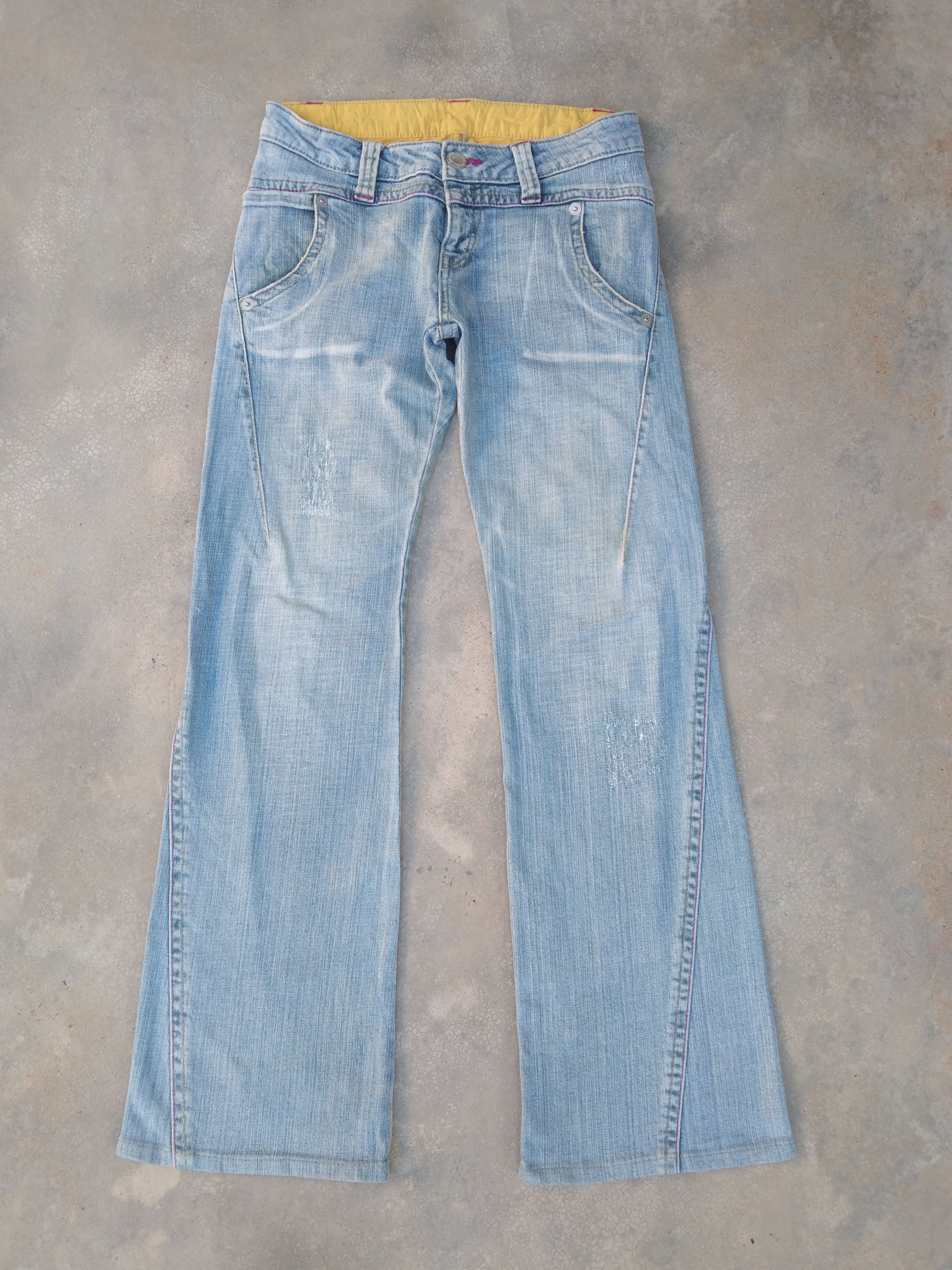 Japanese Brand 90s Vintage Flared Jeans 28x30 Size US 28 / EU 44 - 2 Thumbnail