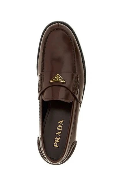Prada PRADA Brown Brushed Leather Loafers New & Authentic Size US 6 / EU 39 - 4 Thumbnail
