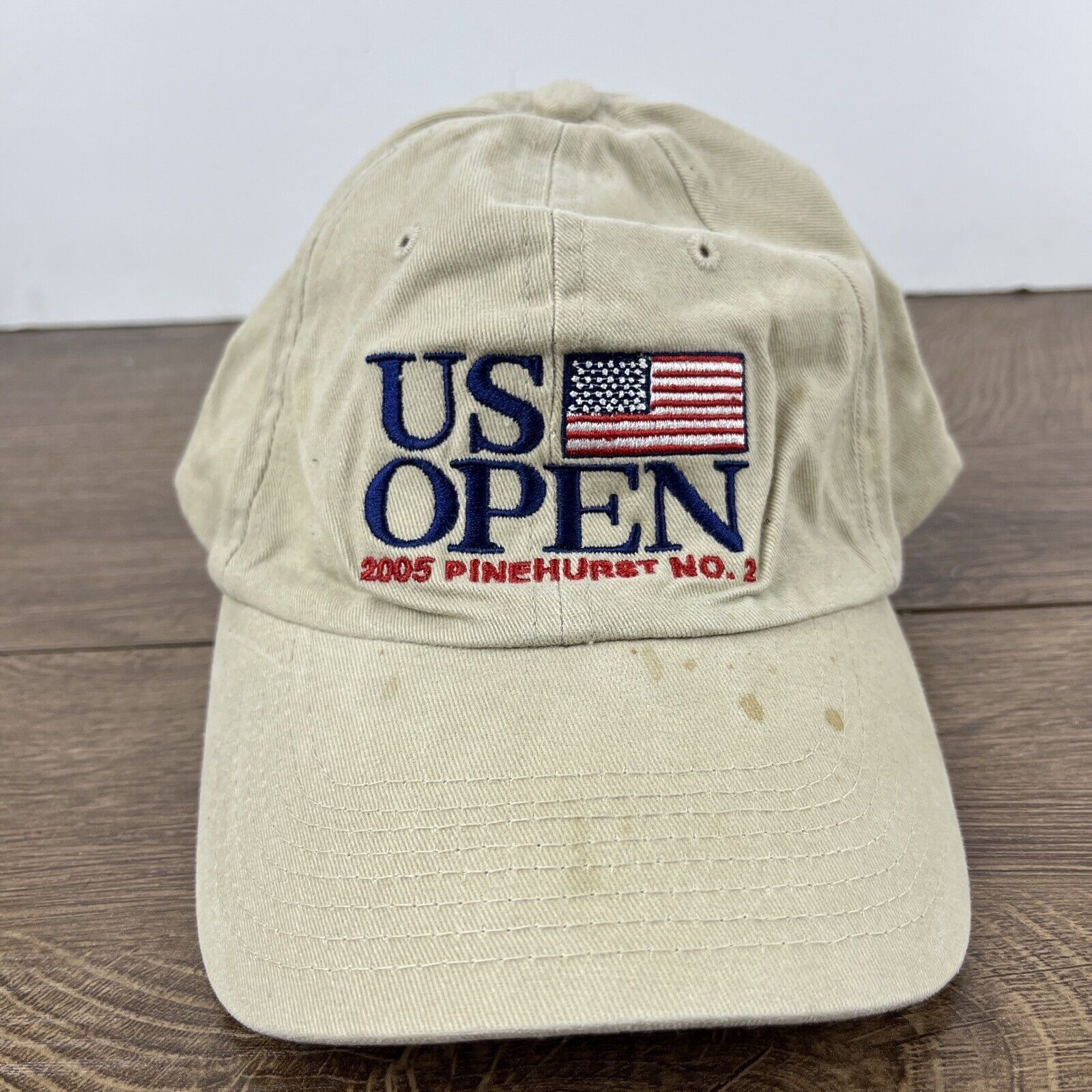Other 2005 US Open Hat Pinehurst 2 Hat Tan Brown Hat Adjustable Ta Size ONE SIZE - 3 Thumbnail