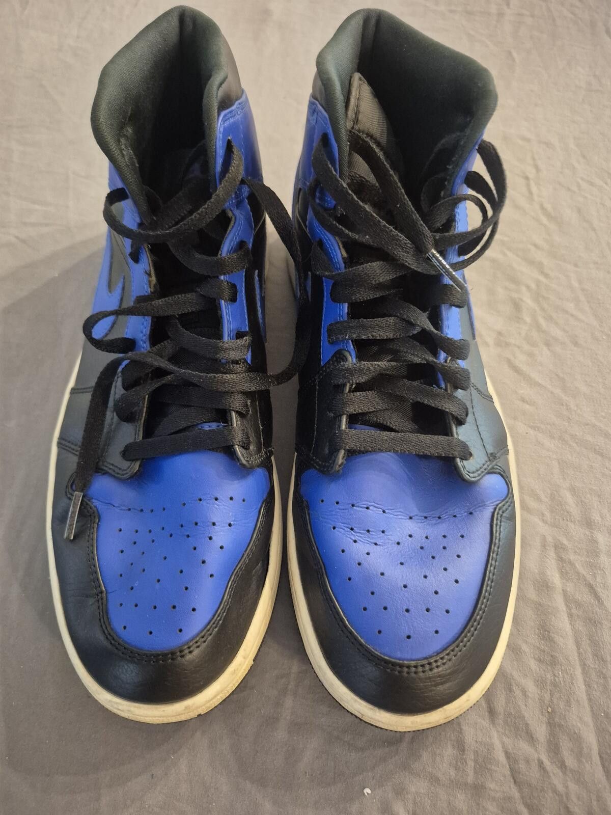 Jordan Brand Jordan 1 Mid Hyper Royal Tumbled Leather Size 10 Men Size US 10 / EU 43 - 8 Thumbnail