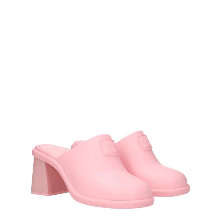 Miu Miu ob1o1e1124 Rubber Slippers in Pink Size US 9 / IT 39 - 2 Thumbnail
