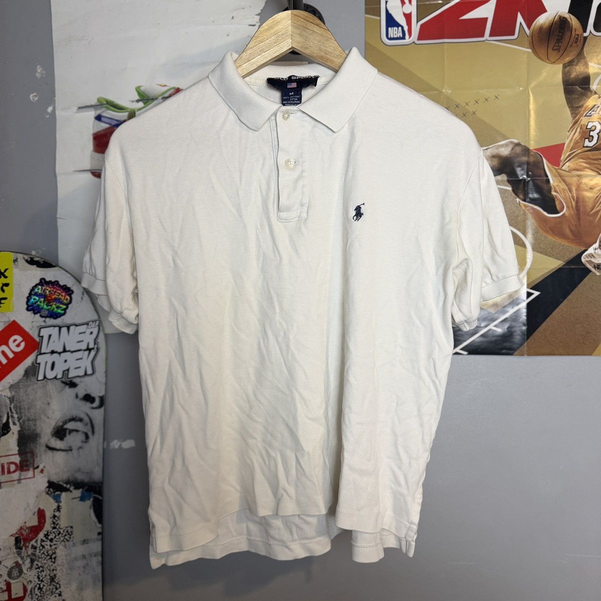 Vintage polo sport white polo
