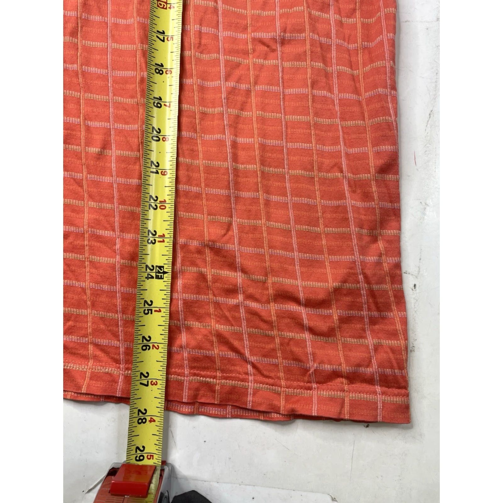 Vintage Masters Polo Shirt Mens Large Golf Italy Augusta National Check Pattern 100% Cotton Orange Pink Logo Short Sleeve Collared Button Vintage: No Size US L / EU 52-54 / 3 - 4 Thumbnail