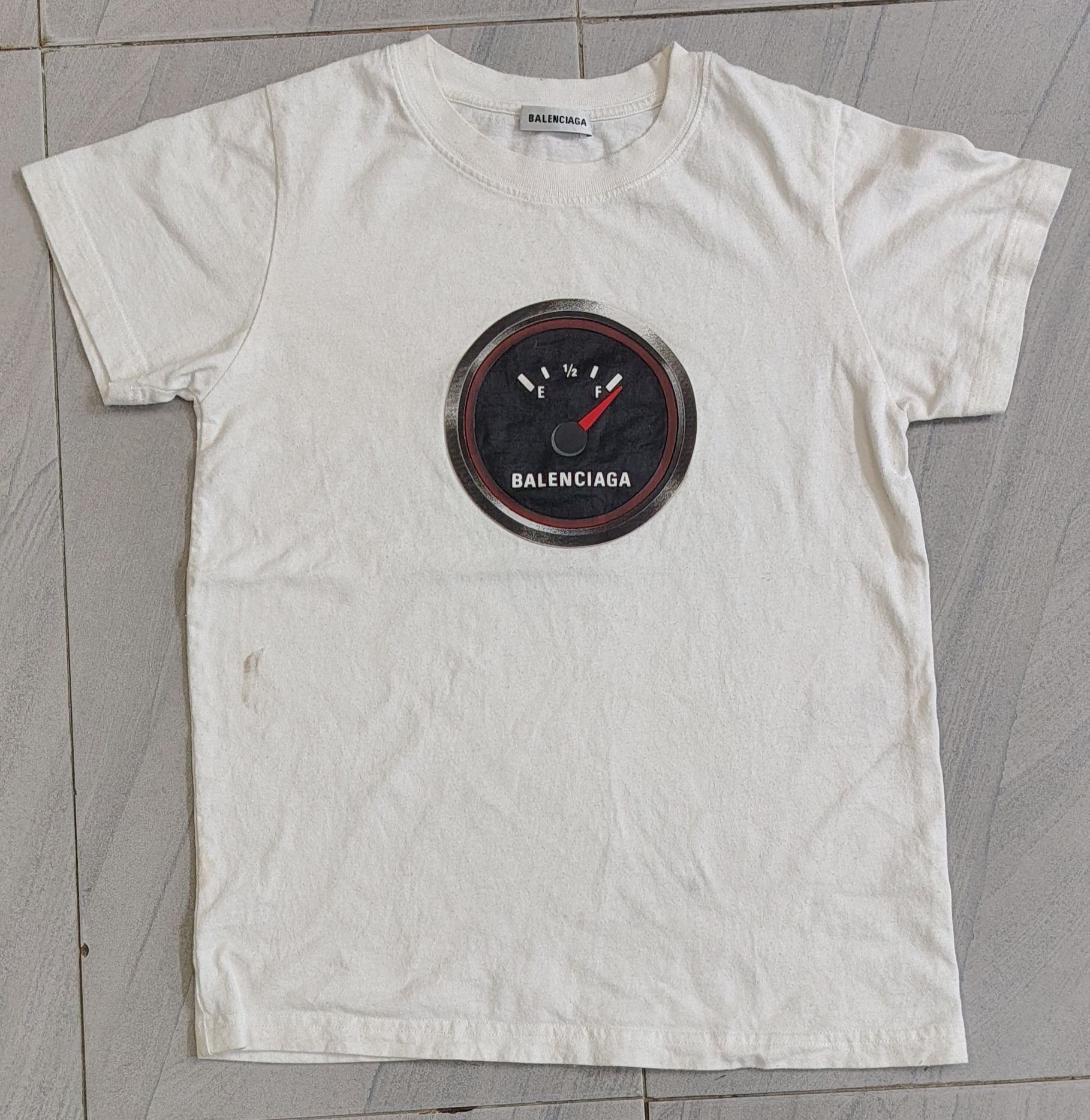 Balenciaga SS18 Balenciaga Fuel Gauge Tee Size XS / US 0-2 / IT 36-38 - 1 Thumbnail