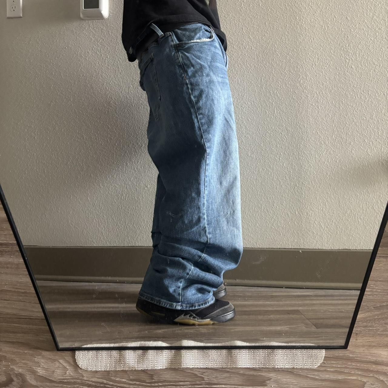 Old Navy Crazy Vintage Y2K/2000s Baggy Medium Wash Old Navy Skater Loose Denim Jeans! 42x30 Size US 42 / EU 58 - 2 Thumbnail