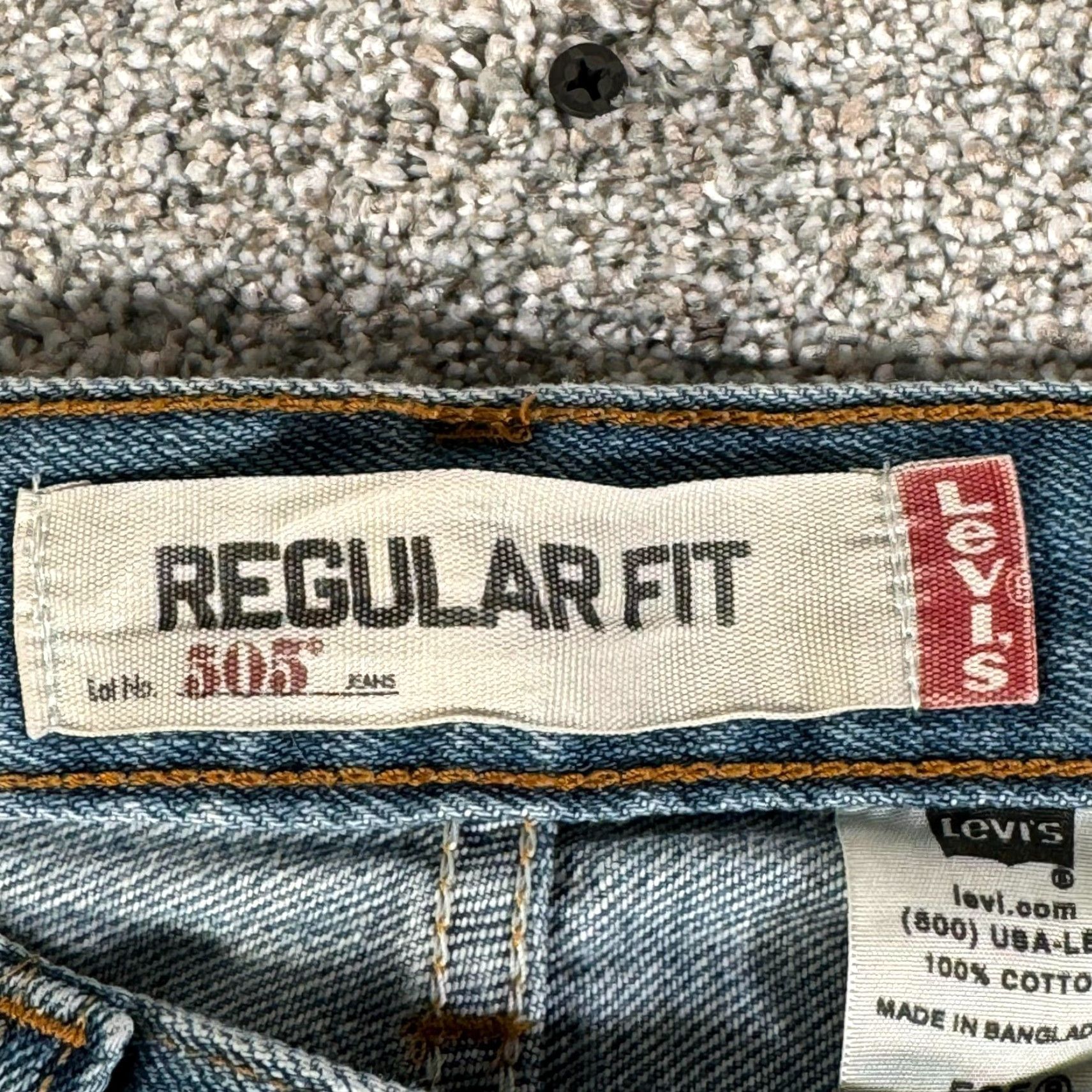 Levi's VINTAGE Levi's 505 Jeans Mens 33x32 Regular Fit 90s Y2K Denim Streetwear Grunge Blue Jeans Mens 33 Regular Fit 5-Pocket Design Size US 33 - 4 Thumbnail
